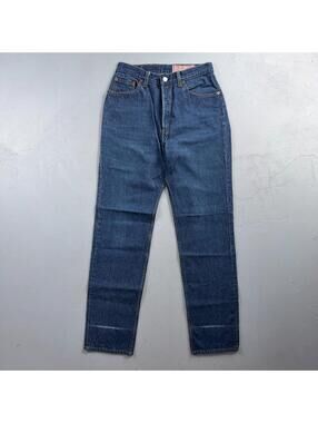 Levis 501 Vintage 80s USA XX Straight Leg Jeans High Rise Sz 13 Womens Act 27x31